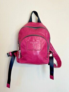 Marc Jacobs Hot Pink Leather Mini Backpack